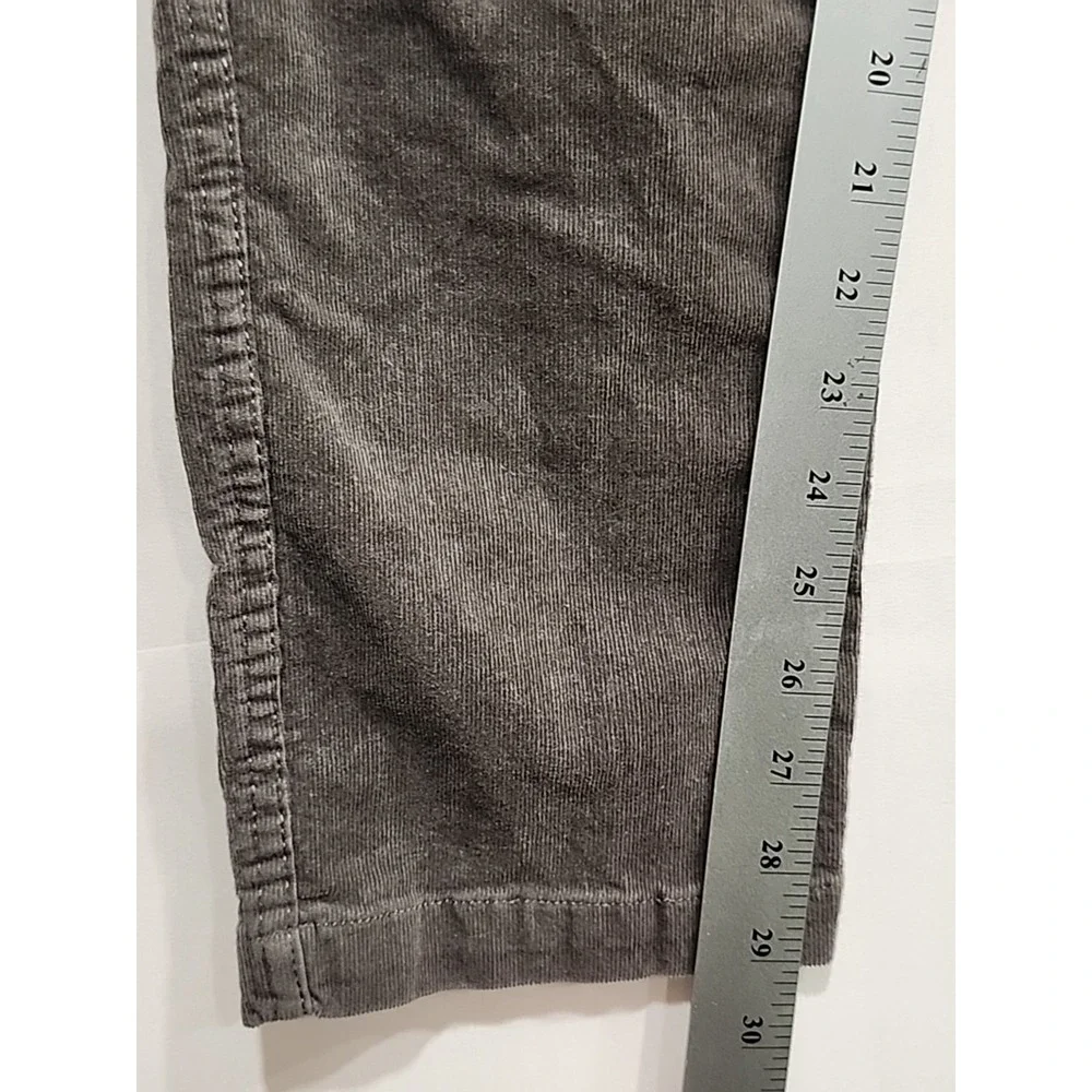 Vuori Optimist Corduroy Pants Mens L Grey 29 Inch Inseam Pockets Drawstring V440